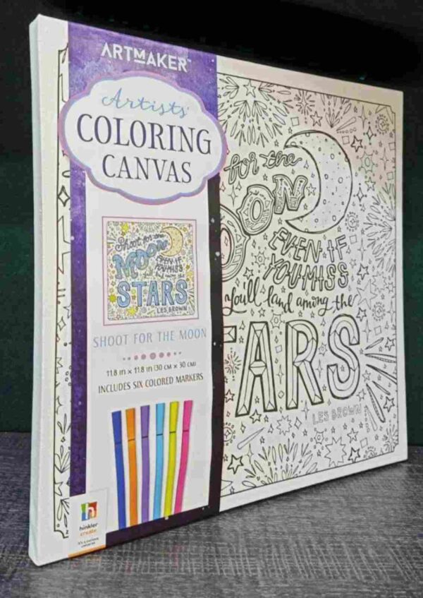 Artmaker Artists Coloring Canvas Shoot for the Moon