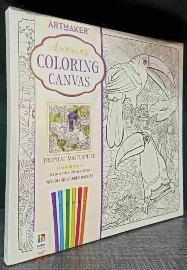 Artmaker Artists Coloring Canvas Tropical Masterpiece