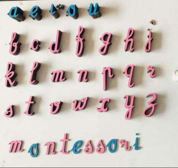 Movable Alphabets Cursive/Print set-Montessori Material - Image 3