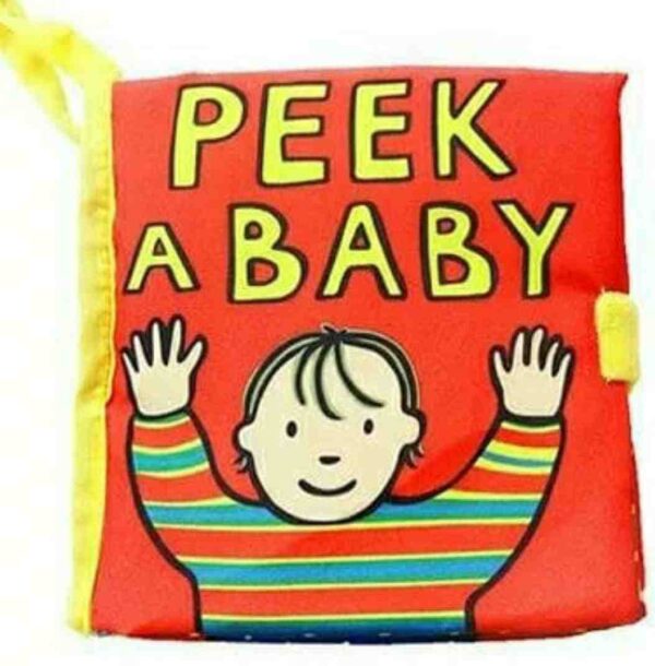 Peek a Baby Cloth Book with flaps and squeaker - Image 4