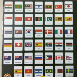 Jumbo Flash Cards-Flags of Countries